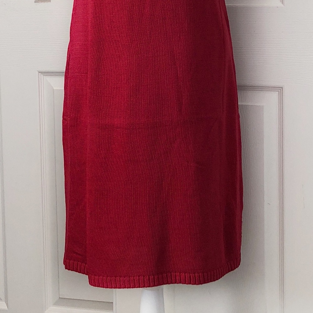 Red Sweater Dress - Picture 3 of 3